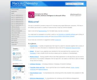Macinchem.org(Macs in Chemistry Home) Screenshot
