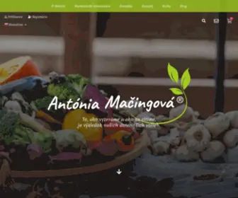 Macingova.com(Antónia Mačingová) Screenshot