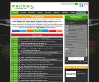 Macizlev.com(Evinizde Maç Keyfini Yaşayın ve Canlı Maç İzleyin) Screenshot
