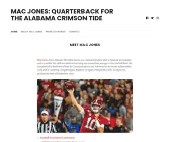 MacJonesqb.com(The Official Website of Mac Jones) Screenshot