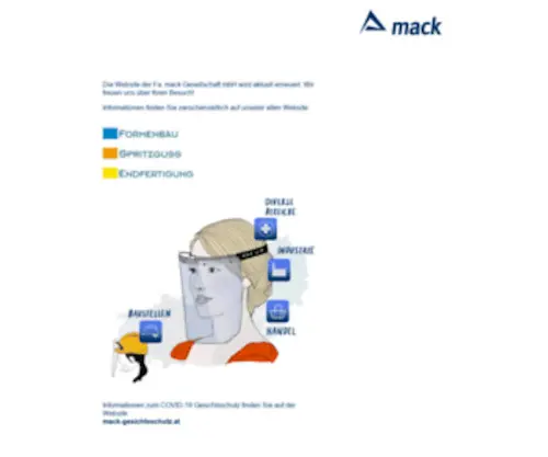 Mack.co.at(Werkzeugbau, Kunststoff Verarbeitung, Endfertigung) Screenshot