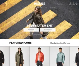 Mackage.com(For the largest selection of down coats) Screenshot