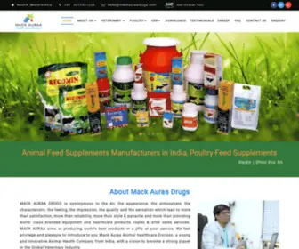 Mackauraadrugs.com(Animal Feed Supplement Manufacturers in India) Screenshot