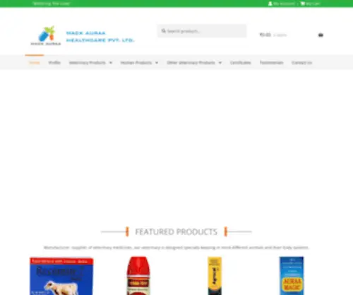 Mackauraahealthcare.com(Animal Feed Supplement Buy Online Best Price in Nashik) Screenshot