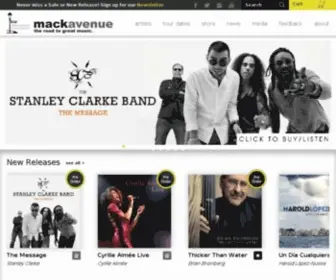 Mackavenue.com(Mack Avenue Records) Screenshot