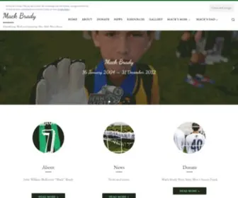 Mackbrady.com(Remembering Mack and supporting Penn State Men's Soccer) Screenshot