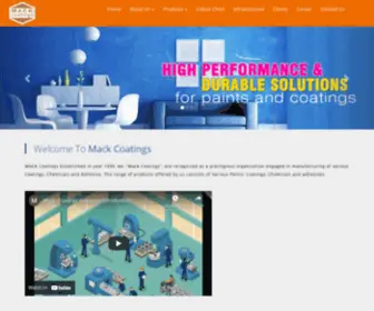 Mackcoatings.com(Elite Shoppy Responsive web template) Screenshot