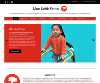 Mackeith.co.uk(Publishing research and supporting clinical practice to improve the lives of disabled children and their families) Screenshot