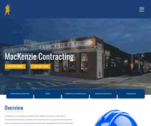 Mackenziecontracting.com(MacKenzie Contracting) Screenshot