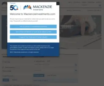 Mackenziefinancial.com(Mackenzie Investments Right) Screenshot