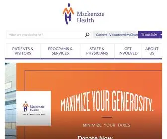 Mackenziehealth.ca(Mackenzie Health) Screenshot
