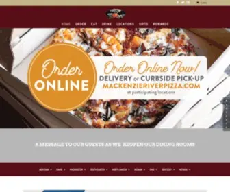 Mackenzieriverpizza.com(MacKenzie River) Screenshot