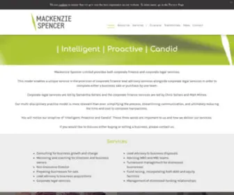 Mackenziespencer.co.uk(Corporate financial advisors) Screenshot