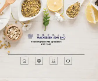 Mackessen.com.my(Food Ingredients Specialist Malaysia) Screenshot