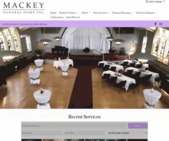 Mackeys.ca(Mackey Funeral Home Inc) Screenshot