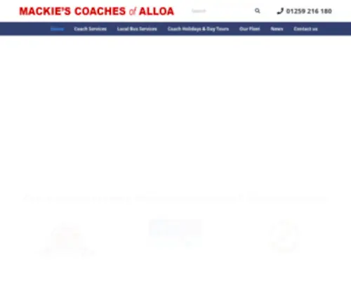 Mackiescoaches.com(Mackies) Screenshot