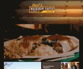 Mackinawpastie.com(Hunt's Mackinaw Pastie and Cookie Company) Screenshot