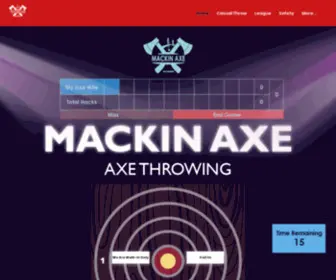 Mackinaxe.com(Mackin Axe) Screenshot