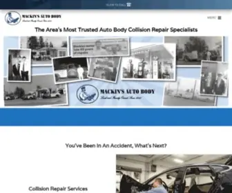 Mackinsab.com(Mackin's Auto Body) Screenshot