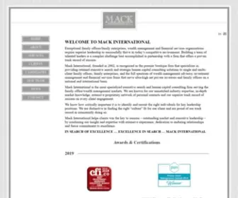 Mackinternational.com(Family Office Executive Search Firm) Screenshot