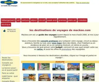 Mackoo.com(Guide des voyages) Screenshot