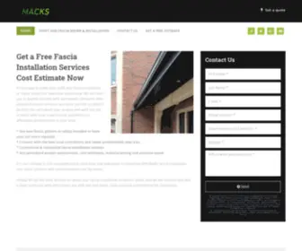 Macksfasciainstallation.com(Affordable and Reliable Fascia Installation Services) Screenshot