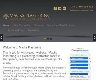 Macksplastering.co.uk(Macks Plastering) Screenshot