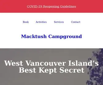 Macktushcampground.ca(Macktush Campground) Screenshot