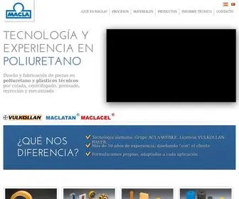 Macla.es(Tecnología y experiencia en poliuretano) Screenshot