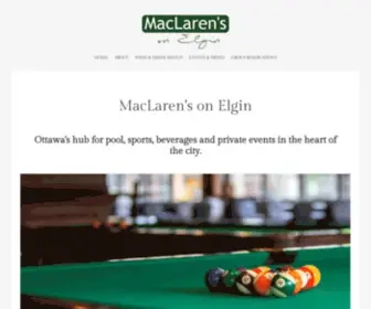 Maclarens.com(Maclaren's on Elgin) Screenshot