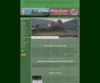 Maclean.org(Clan Maclean International) Screenshot