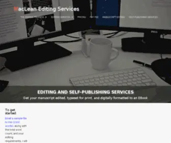 Macleanediting.com(Proofreading and Editing Services for Books) Screenshot