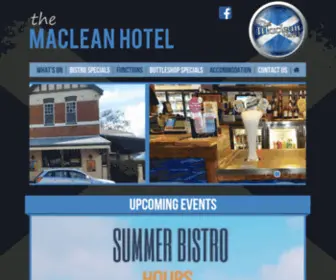 Macleanhotel.com.au(The Maclean Hotel) Screenshot