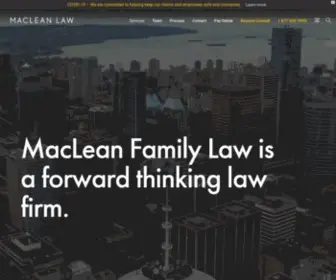 Macleanlaw.ca(MacLean Family Law) Screenshot