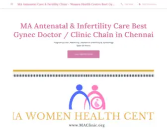 Maclinic.org(MA Antenatal Care & Fertility Clinic) Screenshot