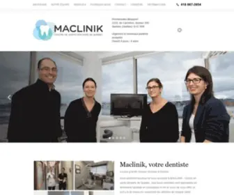 Maclinik.ca(Votre dentiste à Québec) Screenshot