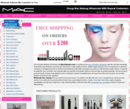 Macmakeupro.com(Cheap Mac Makeup Pro) Screenshot
