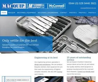 Macmeatprocessingequipment.co.uk(Stainless steel equipment and meat processing tools in Belfast) Screenshot