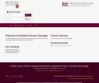 Macmeds.net(McMaster University) Screenshot