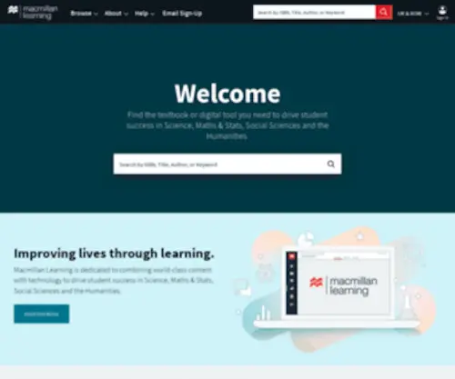 Macmillanlearning.co.uk(Macmillan Learning) Screenshot
