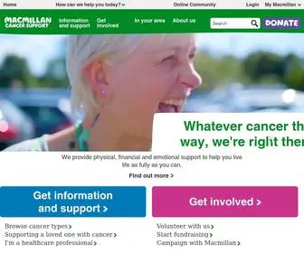 Macmillan.org.uk(Macmillan Cancer Support) Screenshot