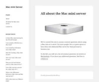 Macminiserver.com(Mac mini Server) Screenshot