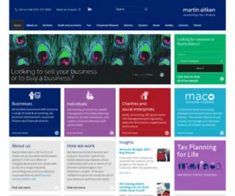 Maco.co.uk(Chartered Accountants & Business Advisers Glasgow) Screenshot
