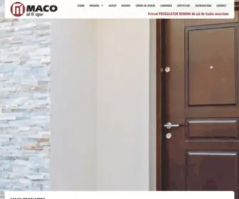 Maco.ro(Usi metalice MACO) Screenshot