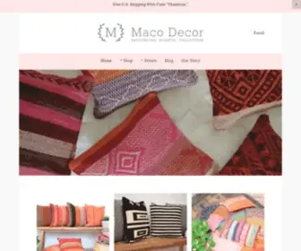 Macodecor.com(Vintage Rugs & Handmade PIllows) Screenshot