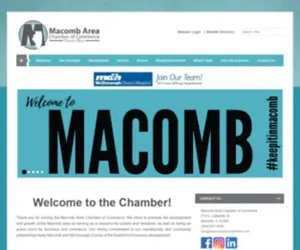 Macombareachamber.com(Macomb Area Chamber of Commerce) Screenshot