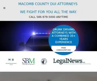 Macombcountyduiattorneys.com(DUI Attorney) Screenshot