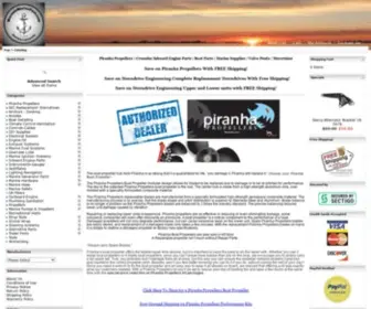 Macombmarineparts.com(Piranha Proprellers) Screenshot