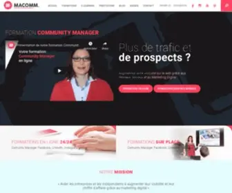 Macomm-Digitale.com(Agence digitale et réseaux sociaux) Screenshot