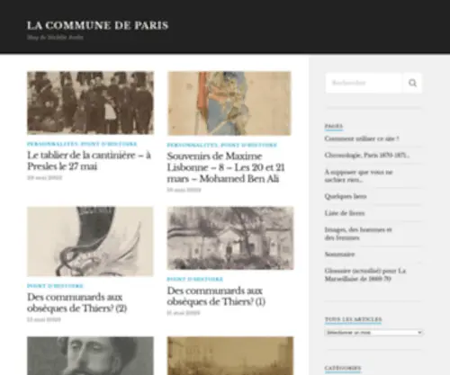 Macommunedeparis.com(La Commune de Paris) Screenshot